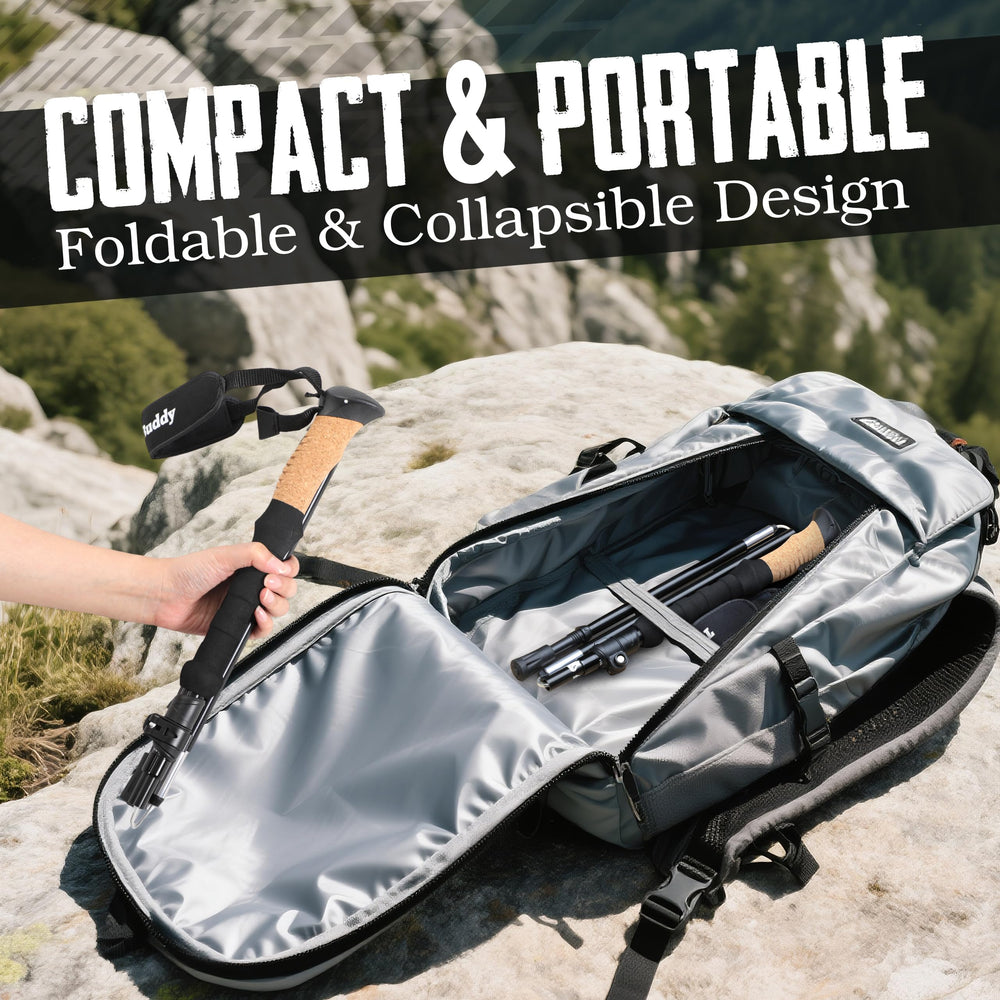 TrailBuddy Quick lever lock ensures secure height adjustments on the move
