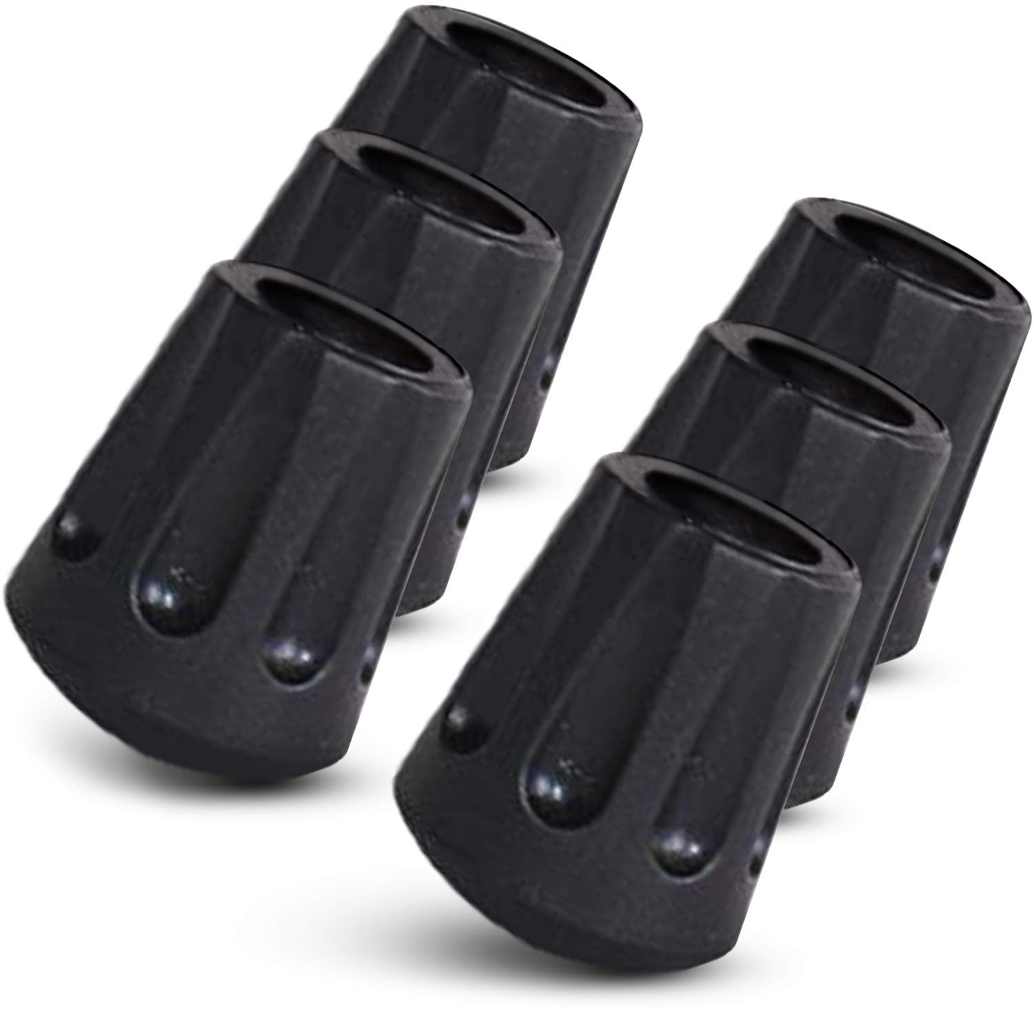 TrailBuddy universal-fit 11mm tip for trekking poles, snug and secure.
