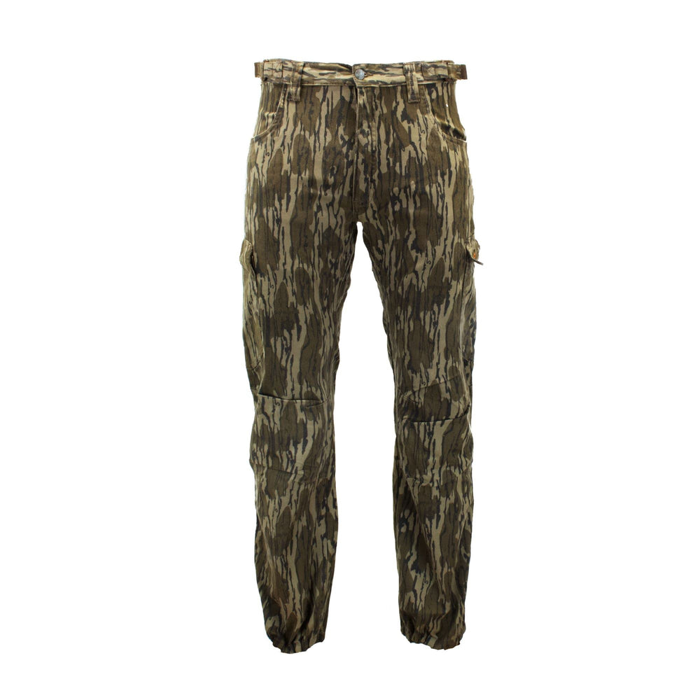 TrailCrest Bottomland fabric closeup showing heavy peached cotton brushed twill for durability