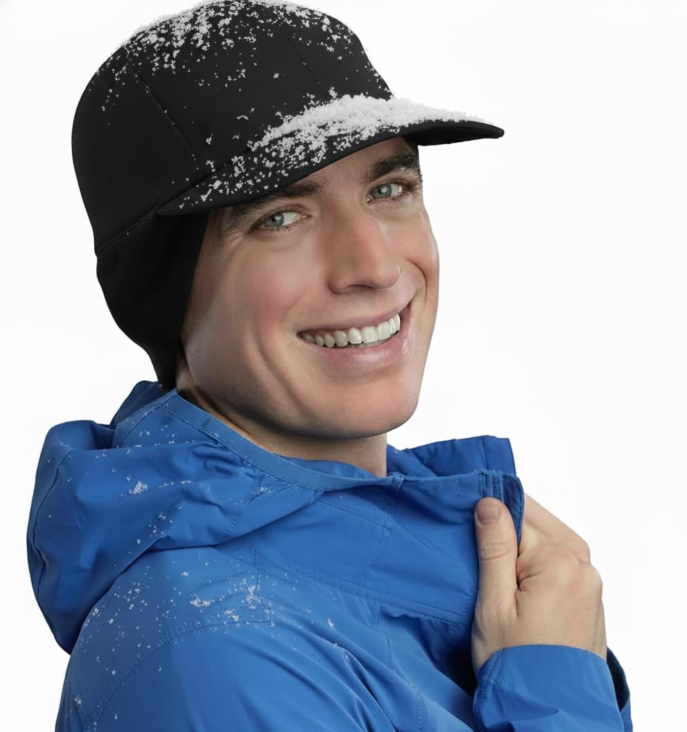 TrailHeads waterproof hiking hat front view with a wide brim for sun and rain protection.