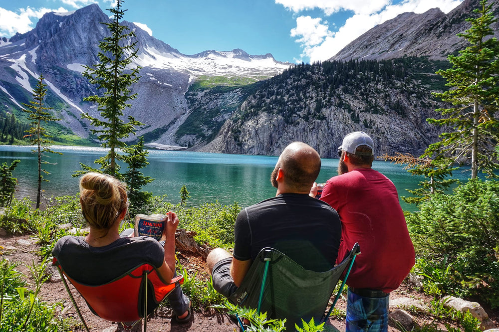 Trailtopia freeze-dried meal pack demonstrates lightweight, compact design for easy carry.