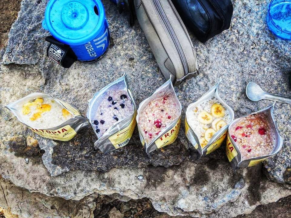 Lightweight Trailtopia Peach Oatmeal fits compact backpacks