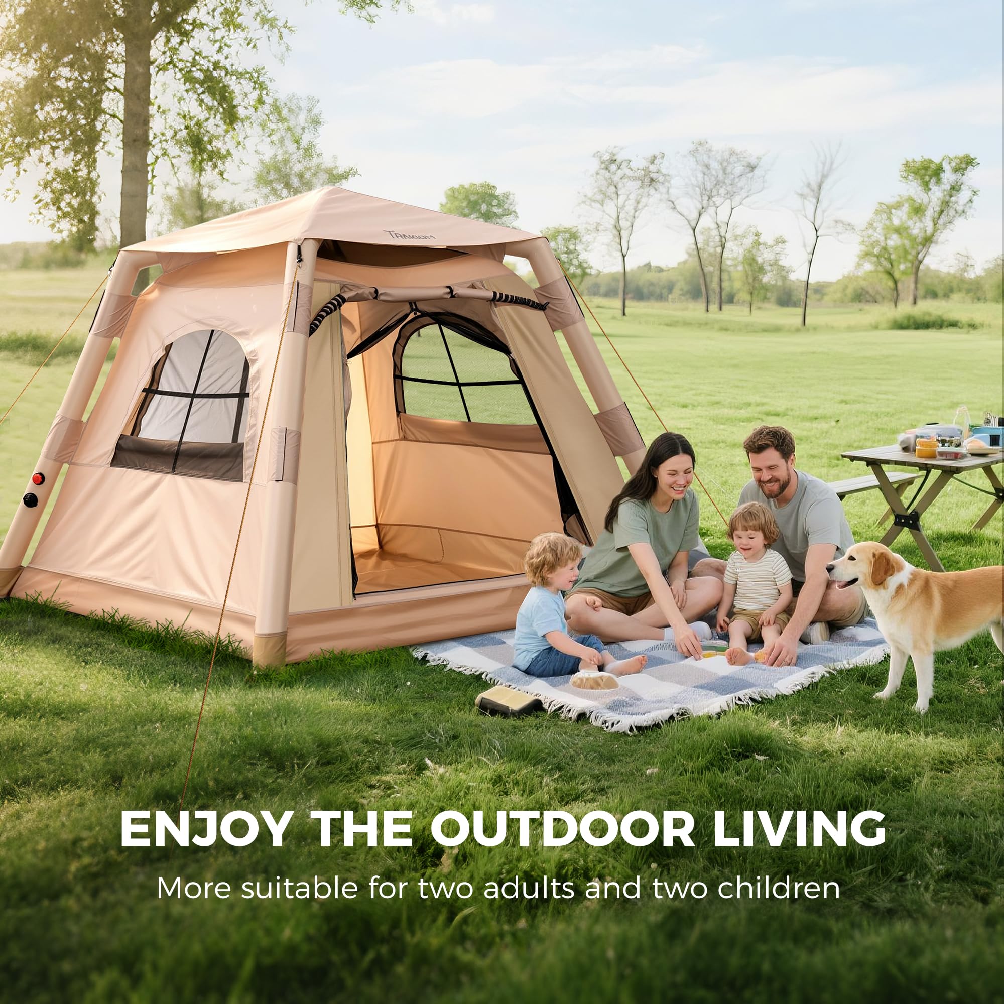 Trakiom 10cm air columns boost stability and wind resistance.