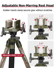 Trakiom clamping tripod rest 360-degree rotation and tilt for flexible framing on location