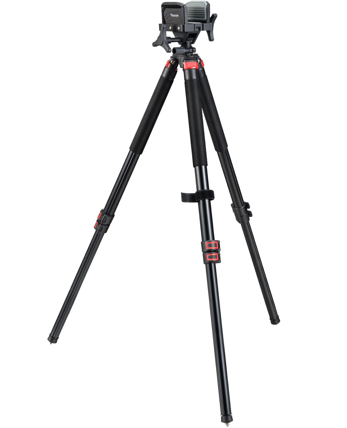 Trakiom clamping tripod rest with rugged aluminum frame for stable field use.