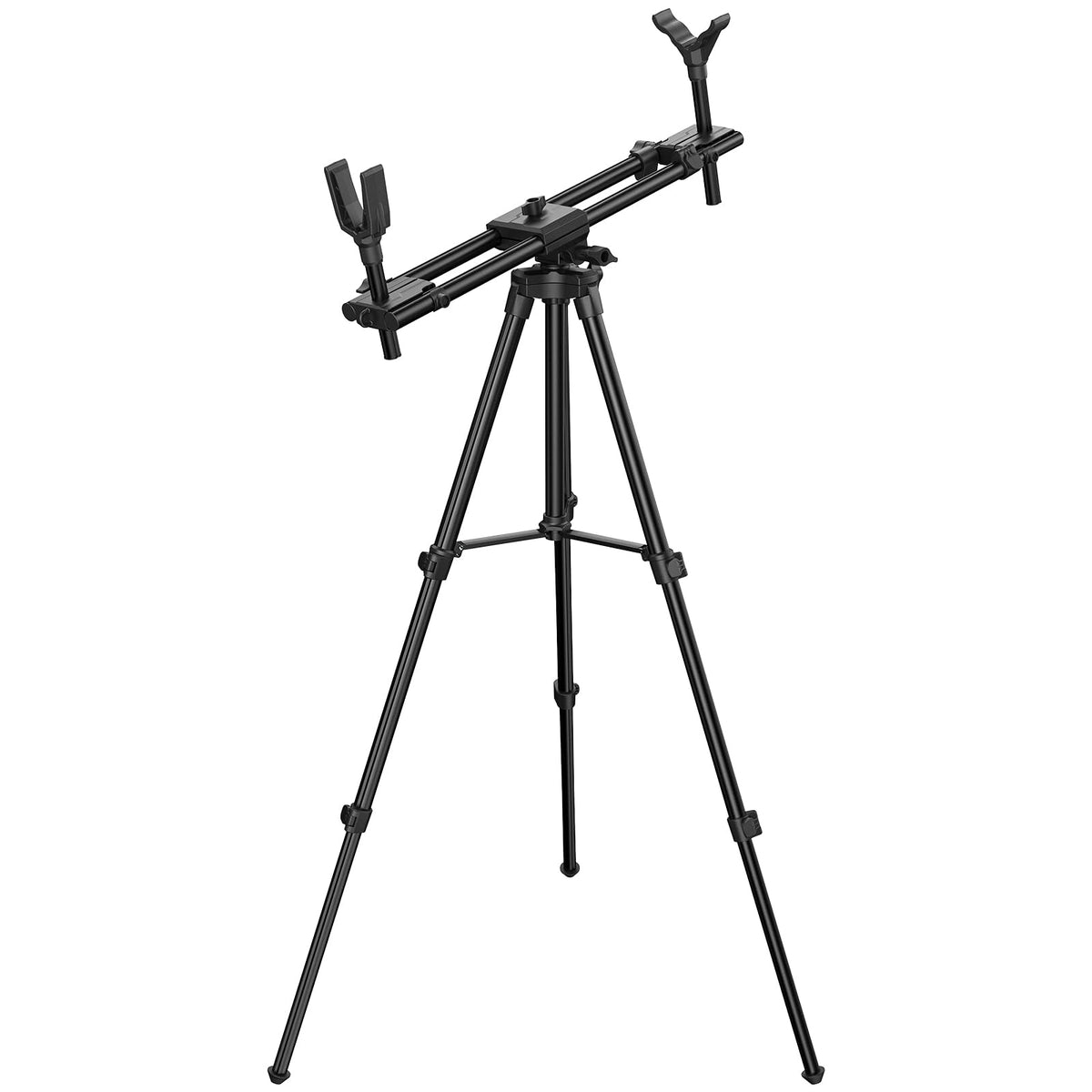 Trakiom hunting tripod dual-frame setup offers steady support for precise aiming in the field.