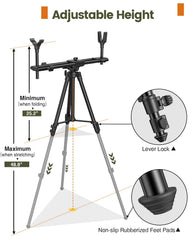 Trakiom hunting tripod folded portability enables easy transport on rugged trails.