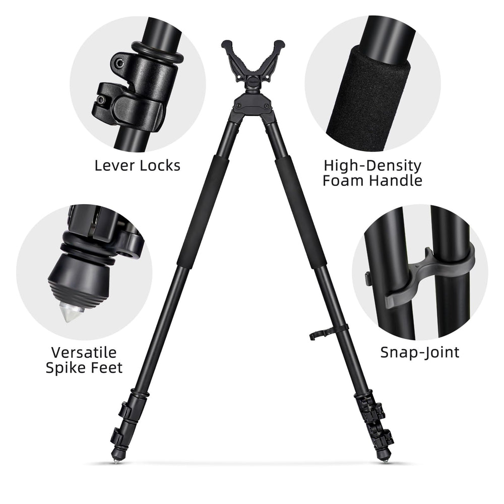 Trakiom bipod foam handle offers comfortable grip during long outdoor shoots