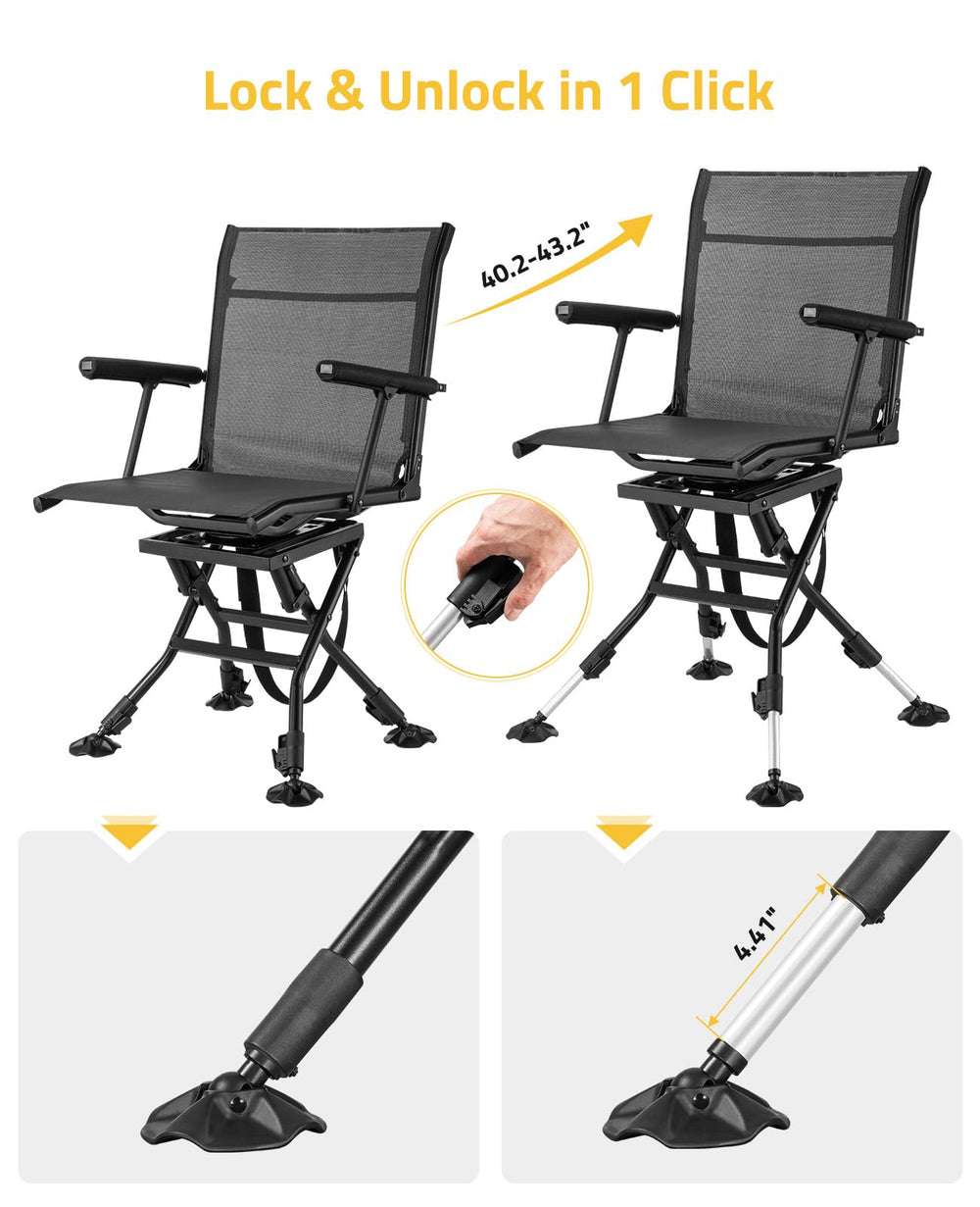 Trakiom reinforced X-frame provides stable support up to 320 lbs.