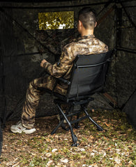 Trakiom hunting chair silent bearings enable smooth, quiet blinds movement.