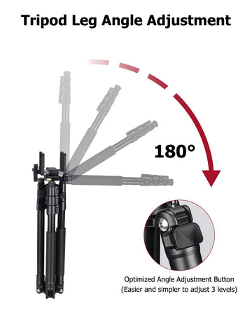 Trakiom Tripod 3-in-1 Modes supports tripod, monopod, and bipod versatility.
