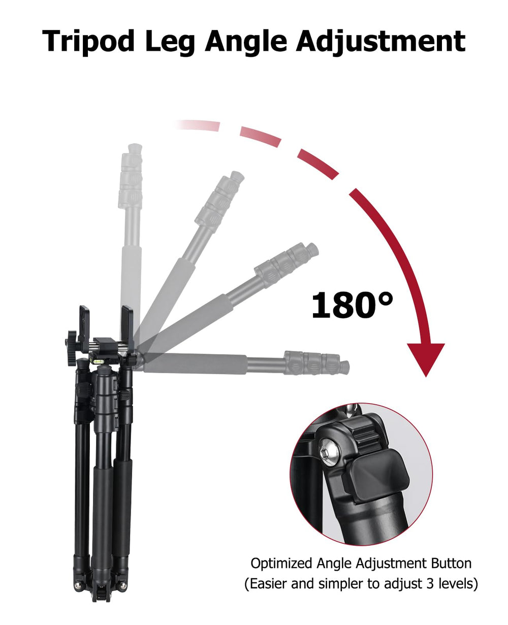 Trakiom Tripod 3-in-1 Modes supports tripod, monopod, and bipod versatility.