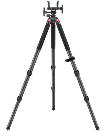 Trakiom carbon fiber tripod frame provides sturdy outdoor support for cameras.