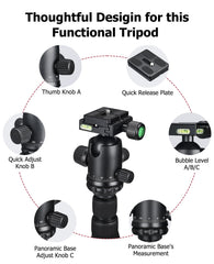 Trakiom Tripod Folded Compact demonstrates travel-ready design for backpack adventures.