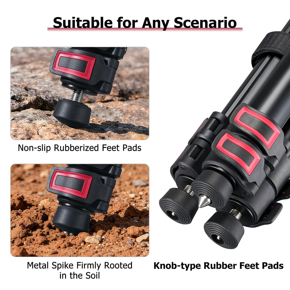 Trakiom height-lever locks enable quick, quiet setup.