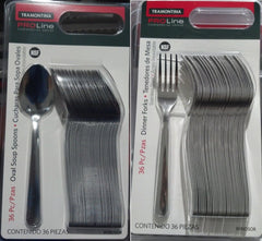 Tramontina Pro Line 72-piece set shown, ideal for everyday dining and home entertaining.
