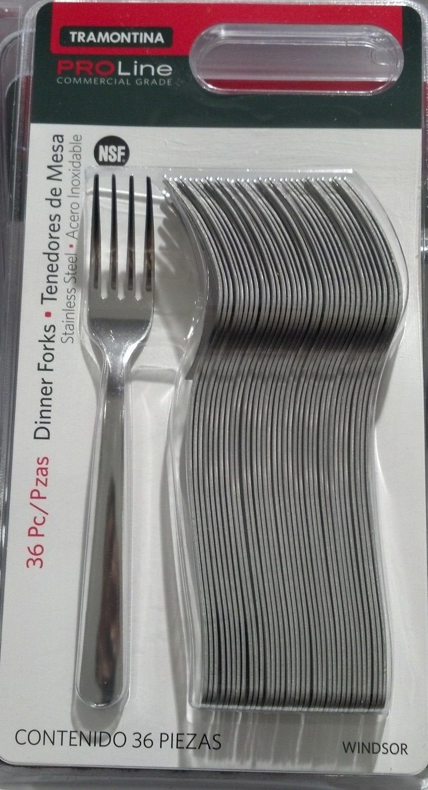 Tramontina Pro Line oval soup spoons close-up, smooth bowls for comfortable scooping.