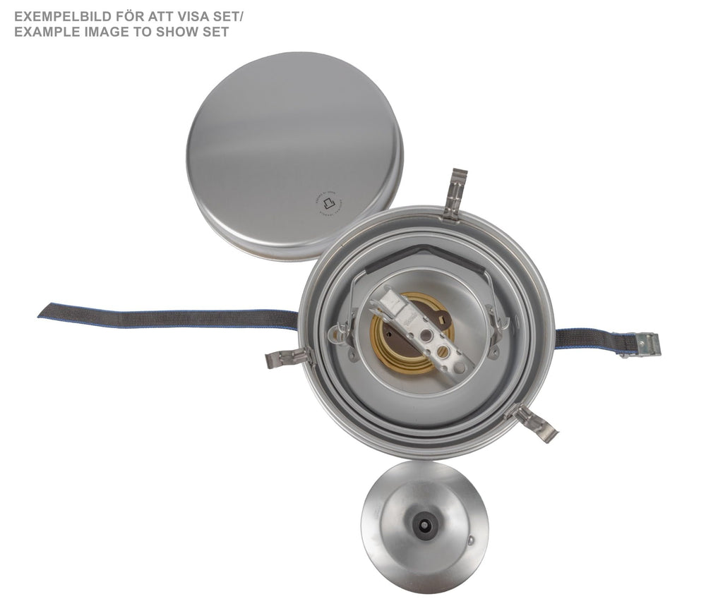 Trangia 25-2 ultralight 8.5-inch frypan for browning outdoors