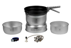 Trangia 25-3 ultralight camping cookset with spirit burner for efficient outdoor cooking