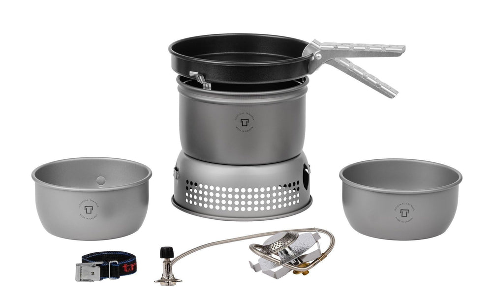Trangia 27-3 ultralight windscreens for efficient wind protection and faster boil times.