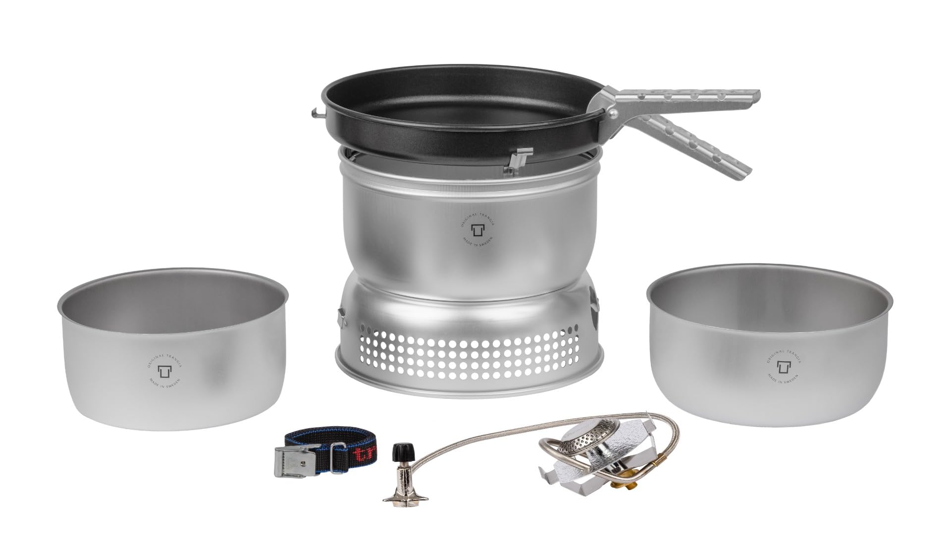 Trangia Duossal 1.5l saucepan with durable, easy-clean surface for camp meals.