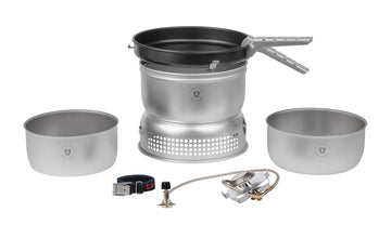 Trangia Duossal 1.5l saucepan with durable, easy-clean surface for camp meals.