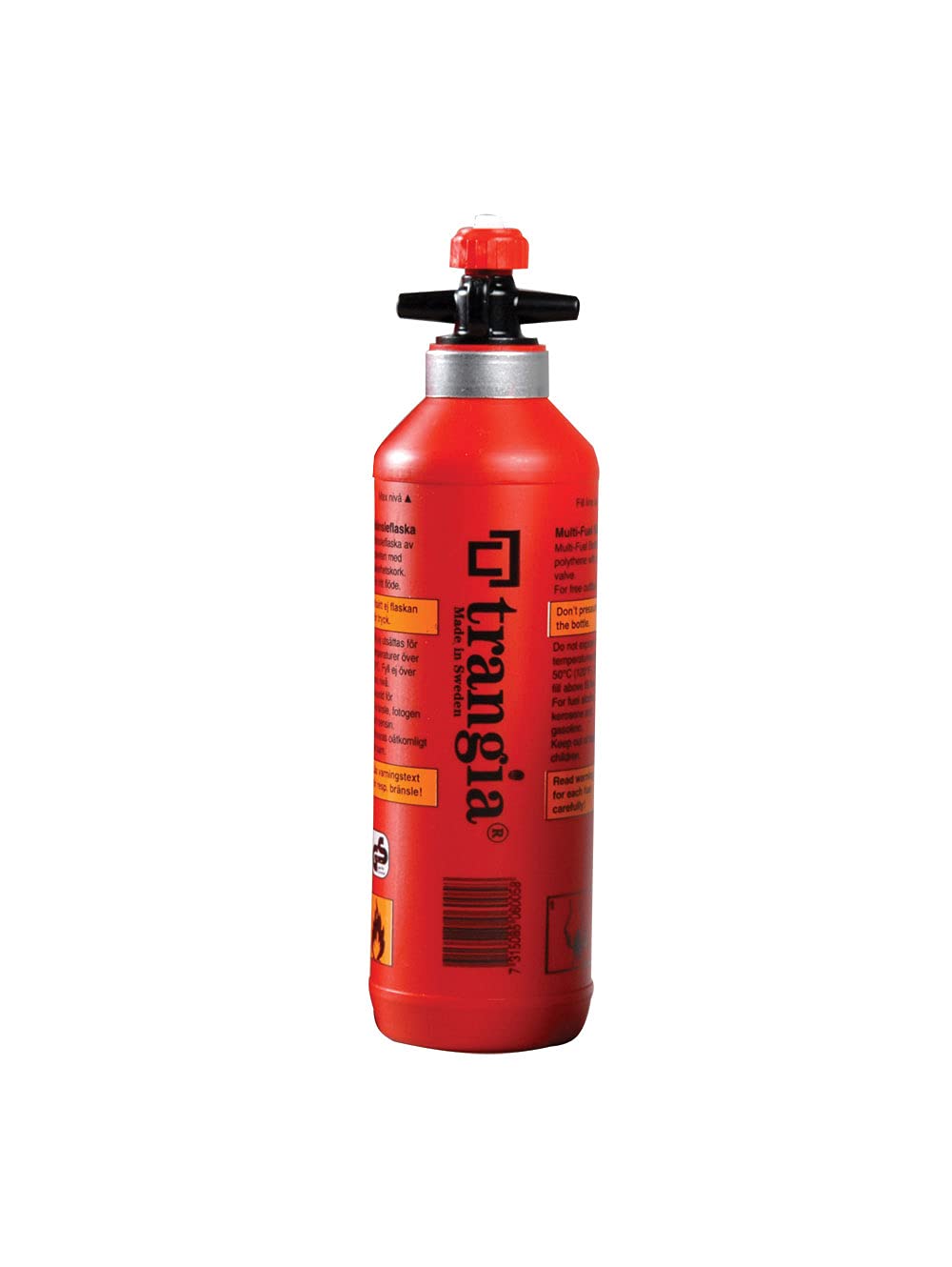 Trangia fuel bottle made of HDPE for durable outdoor use