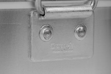 Trangia mess tin in compact size, ideal for travel setups.