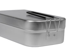 Trangia rectangle mess tin emphasizes compact packing for backpacks.