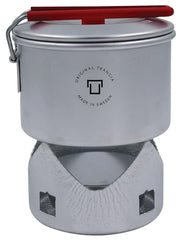 Trangia Micro Light windshield protects the flame in breezy conditions.