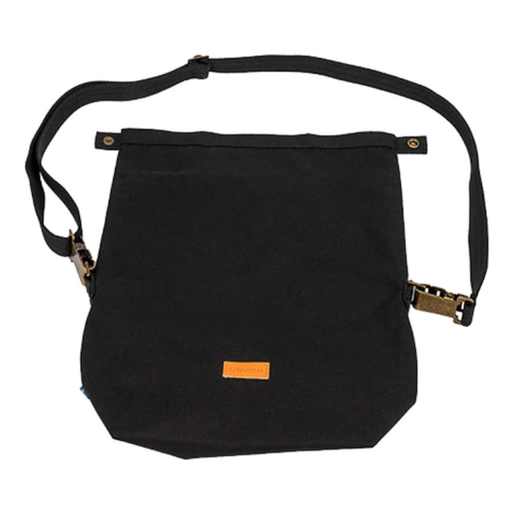 Trangia roll-top bag for storm cookers in black keeps gear organized on camping trips.