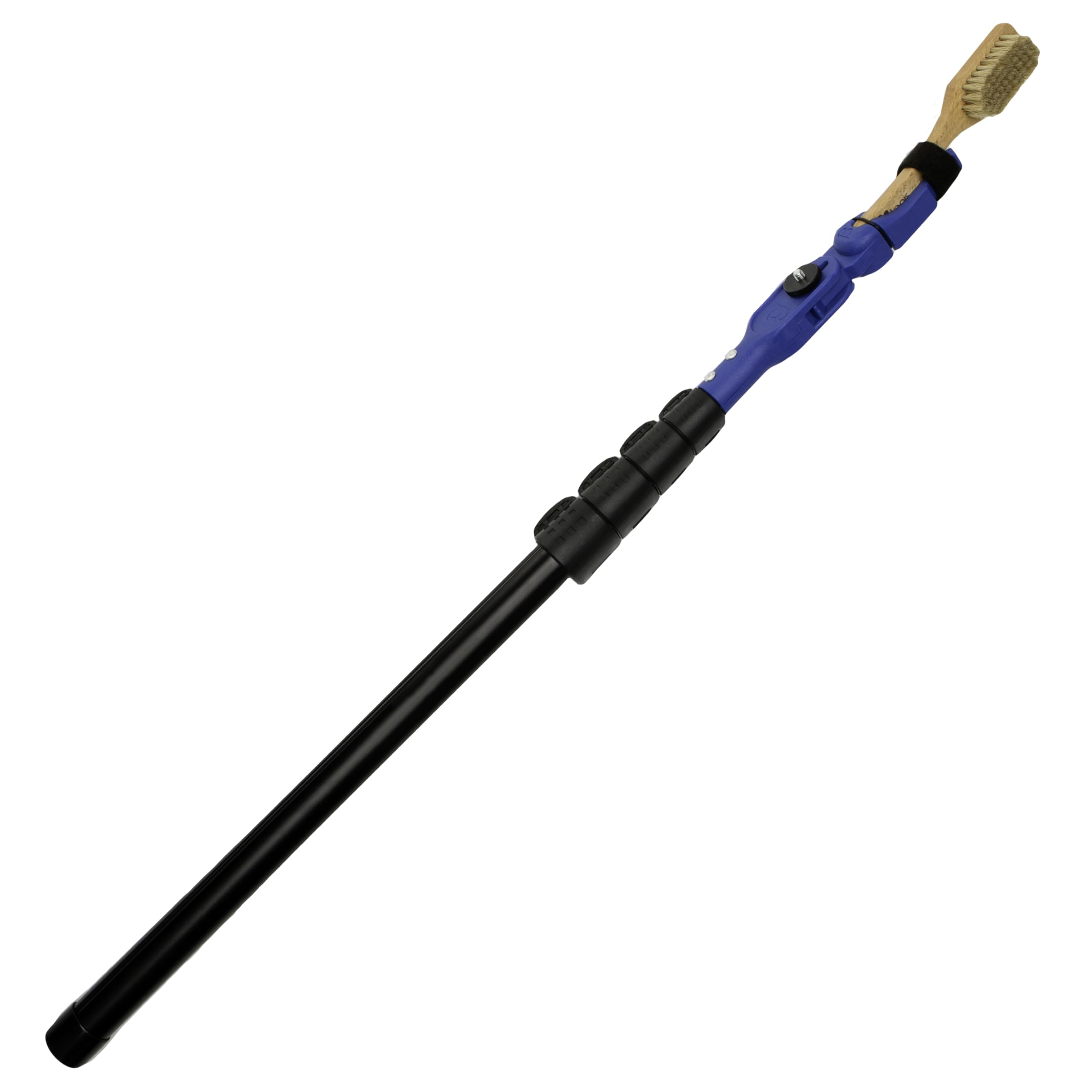 TRANGO Beta Brush Stick showing extendable pole reaching high holds for cleaning