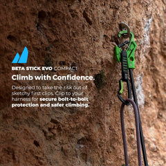 TRANGO Beta Stick EVO rope loop supports smooth roping between bolts.