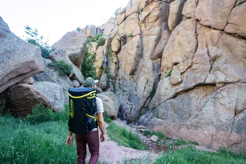 TRANGO Crag Pack 2.0 reinforced bottom resists daily wear on rough terrain.
