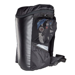 TRANGO Crag Pack 2.0 shoe pouch airs footwear between routes for quick reuse.