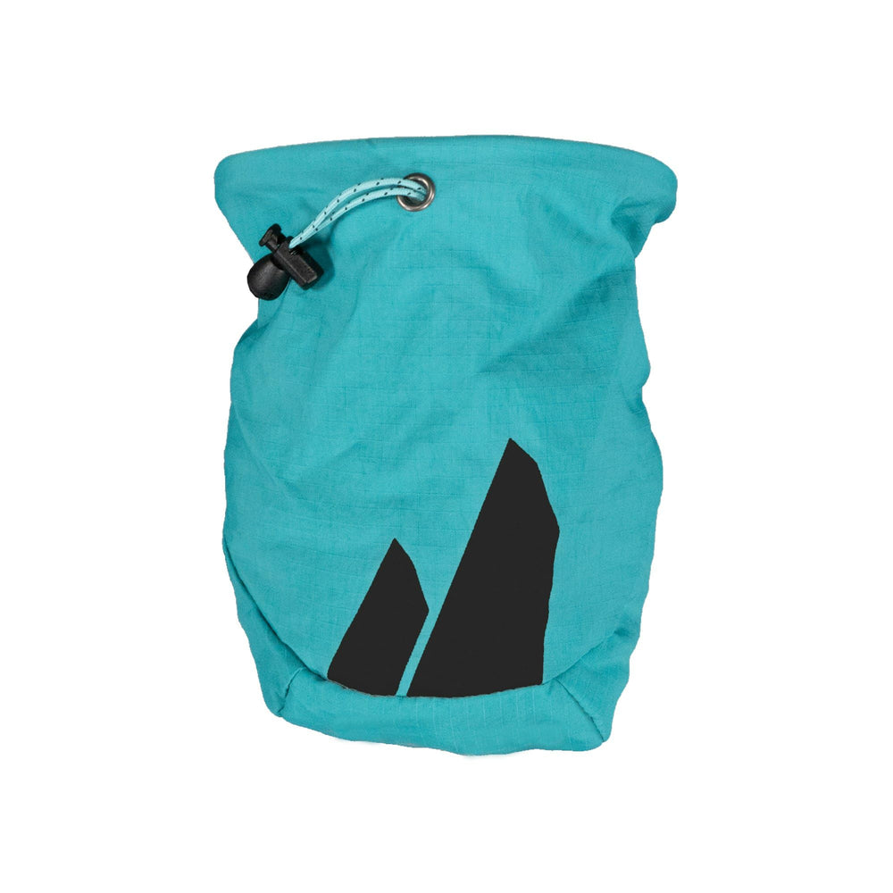 TRANGO Photon Chalk Bag Teal with no-spill closure for clean chalking on climbs