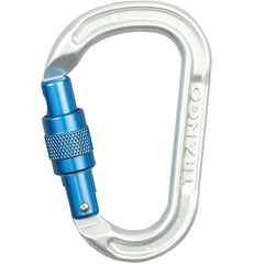 TRANGO Physic carabiner blue 105mm shows compact HMS design for harness-ready setups.