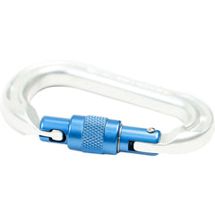 TRANGO Physic blue carabiner with 20 mm gate opening supports rope handling.