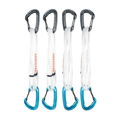 TRANGO Quantum Alpine Draw cyan with wide gate opening for easy clipping on alpine routes.
