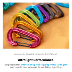 TRANGO Quantum snag-free bull nose prevents rope hang-ups during unclipping