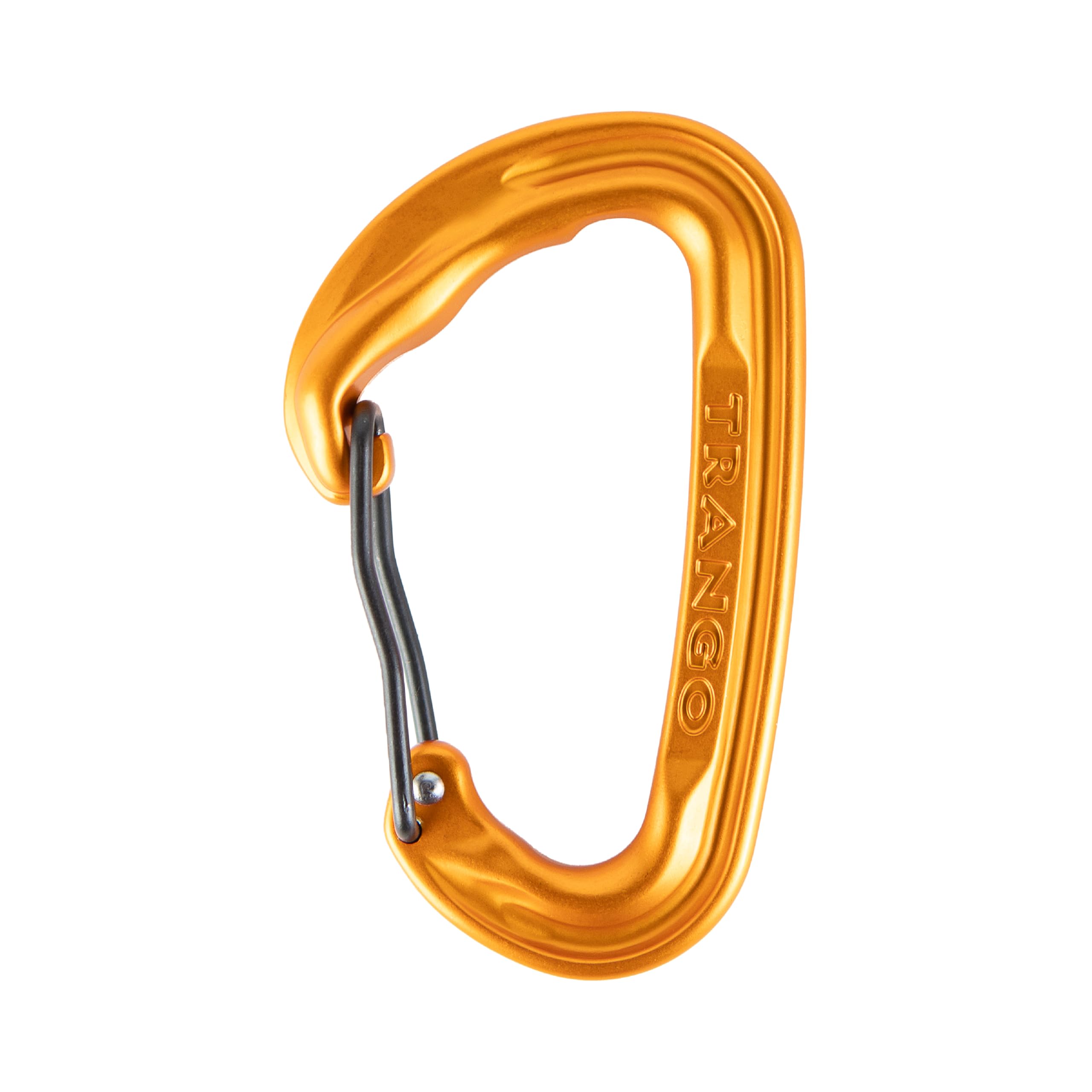 TRANGO Quantum ultralight wiregate carabiner with wide 19mm gate for easy clipping