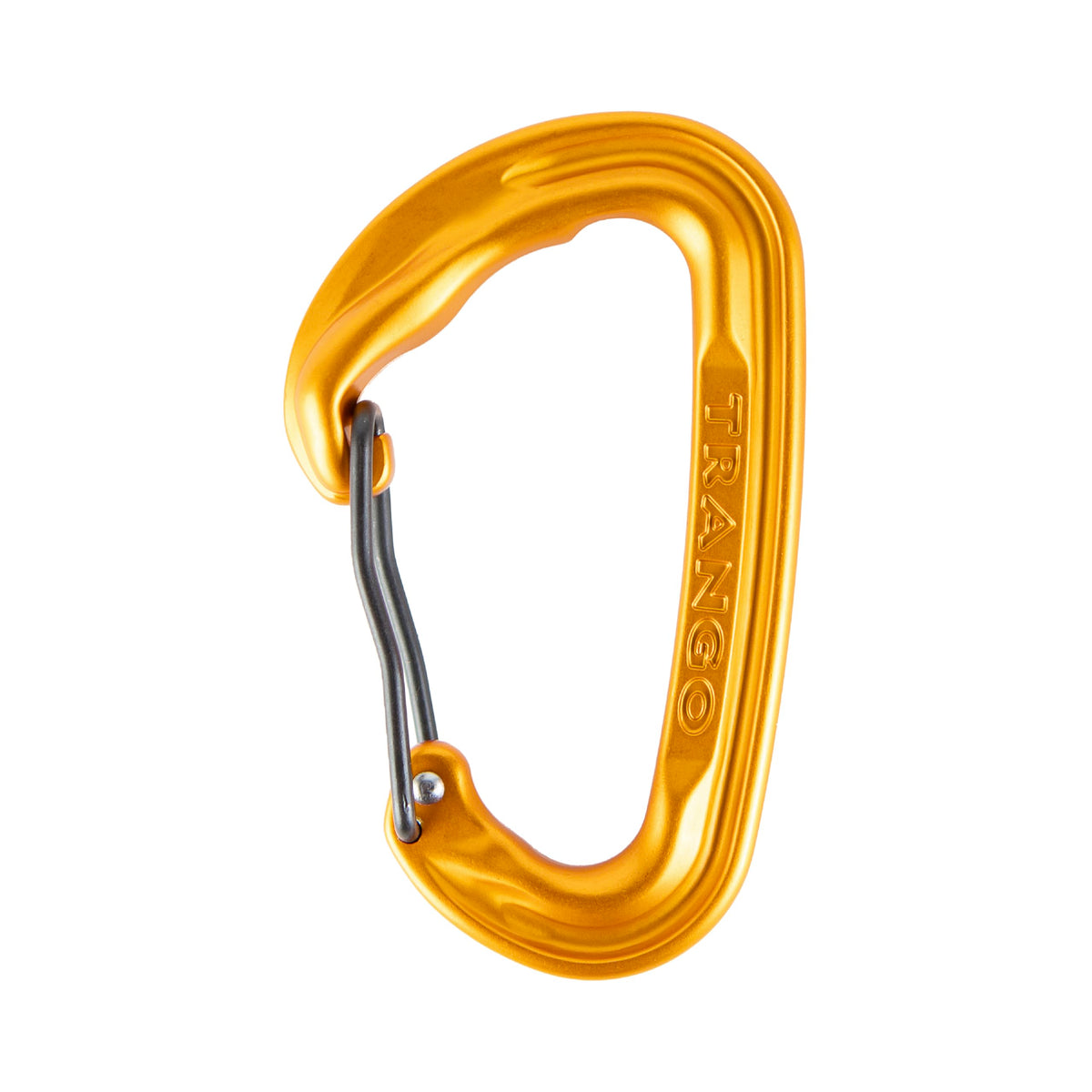 TRANGO Quantum ultralight wiregate carabiner with wide 19mm gate for easy clipping