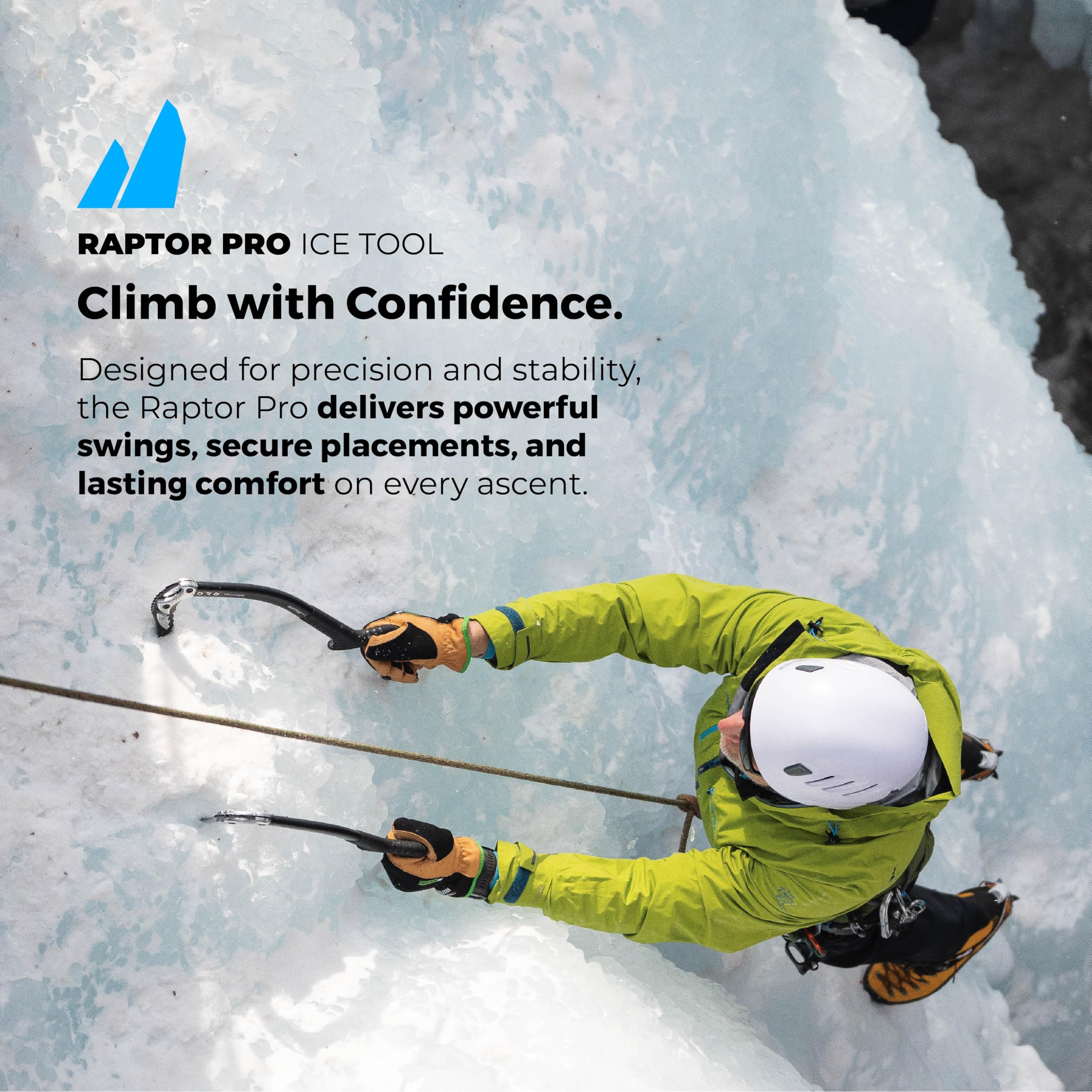 TRANGO Raptor Pro modular picks system close-up enabling customization for ice and mixed routes
