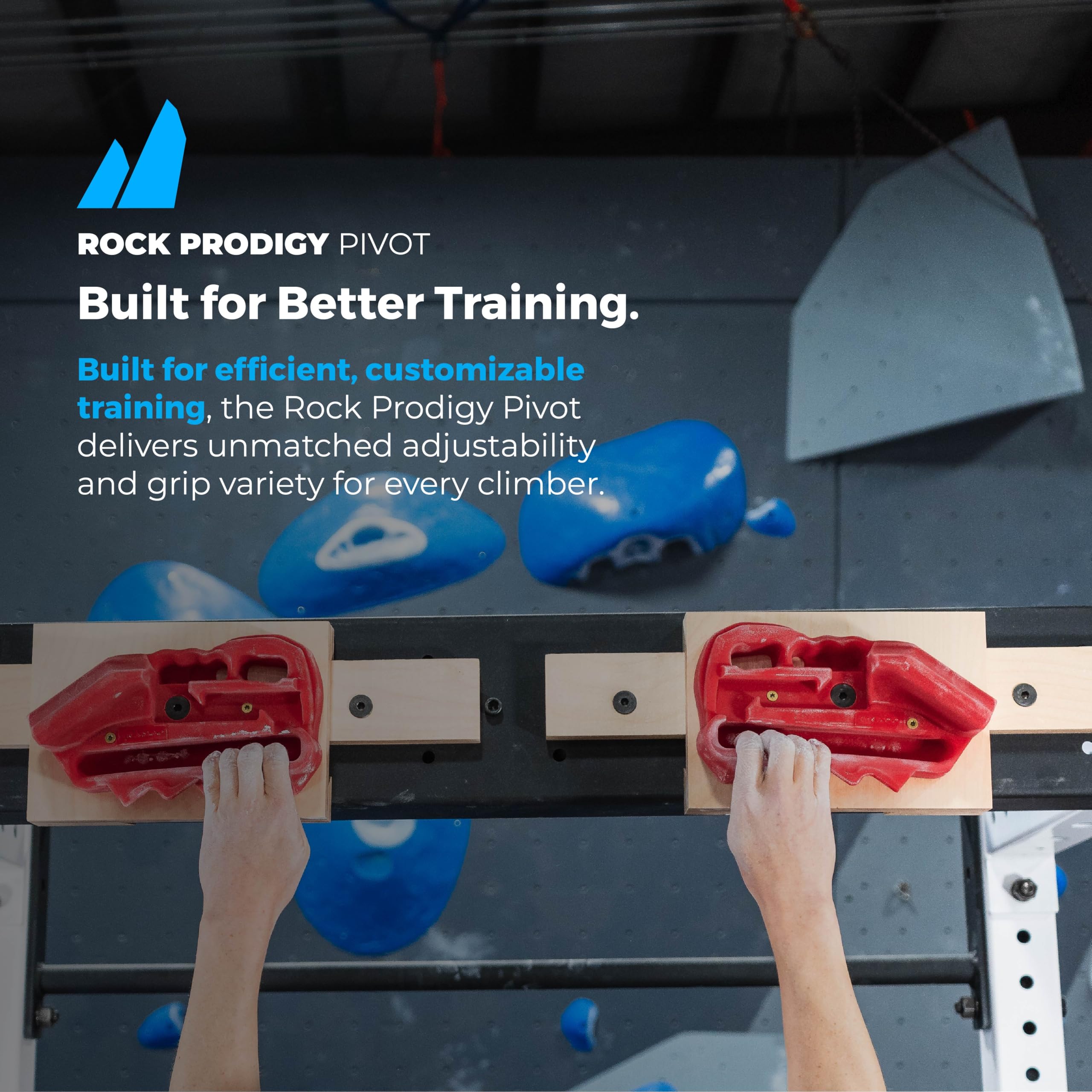 TRANGO Rock Prodigy Hangboard natural wood texture supports longer, skin-friendly training sessions