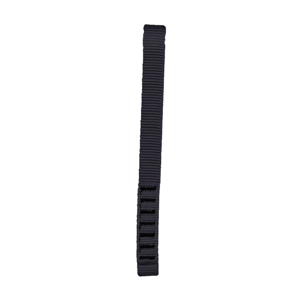 TRANGO Straight Dogbone Black 24cm close-up shows 16mm nylon for strong, lightweight protection.