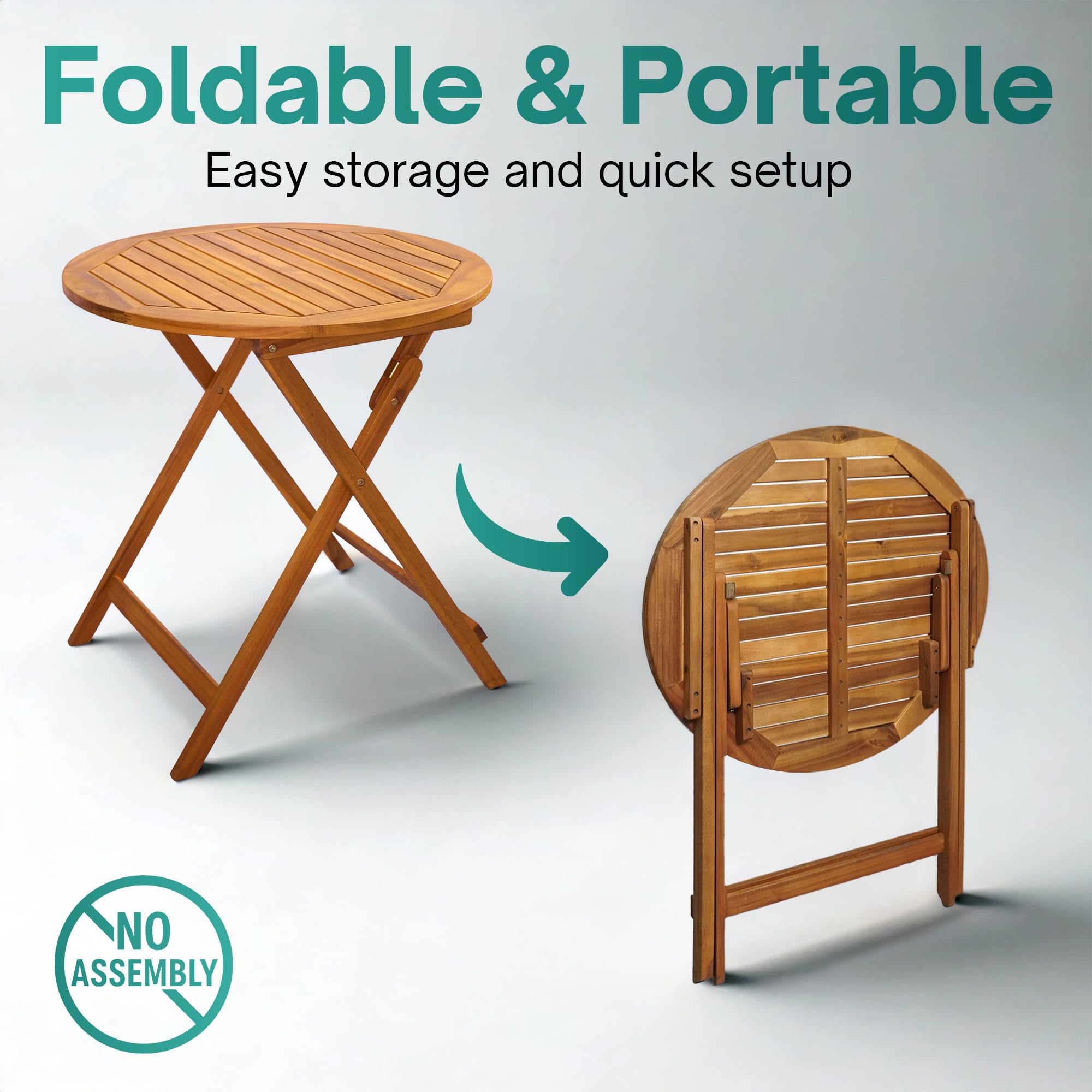 Tranquillo Anya versatile table used as a coffee table on a sunny patio.