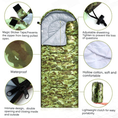 Tranqun 210x75 cm sleeping bag shown spacious for adults on trips.