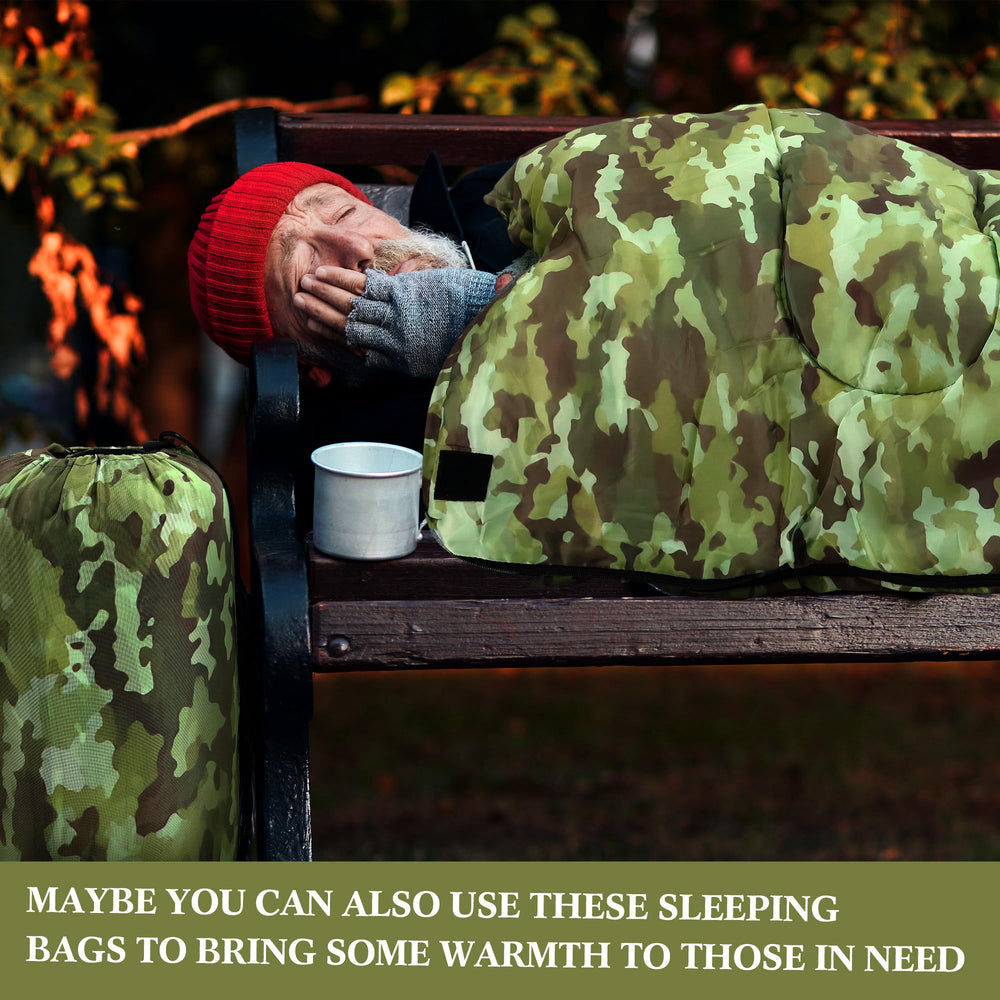 Tranqun windproof and rainproof sleeping bag guards against dampness during unpredictable weather.