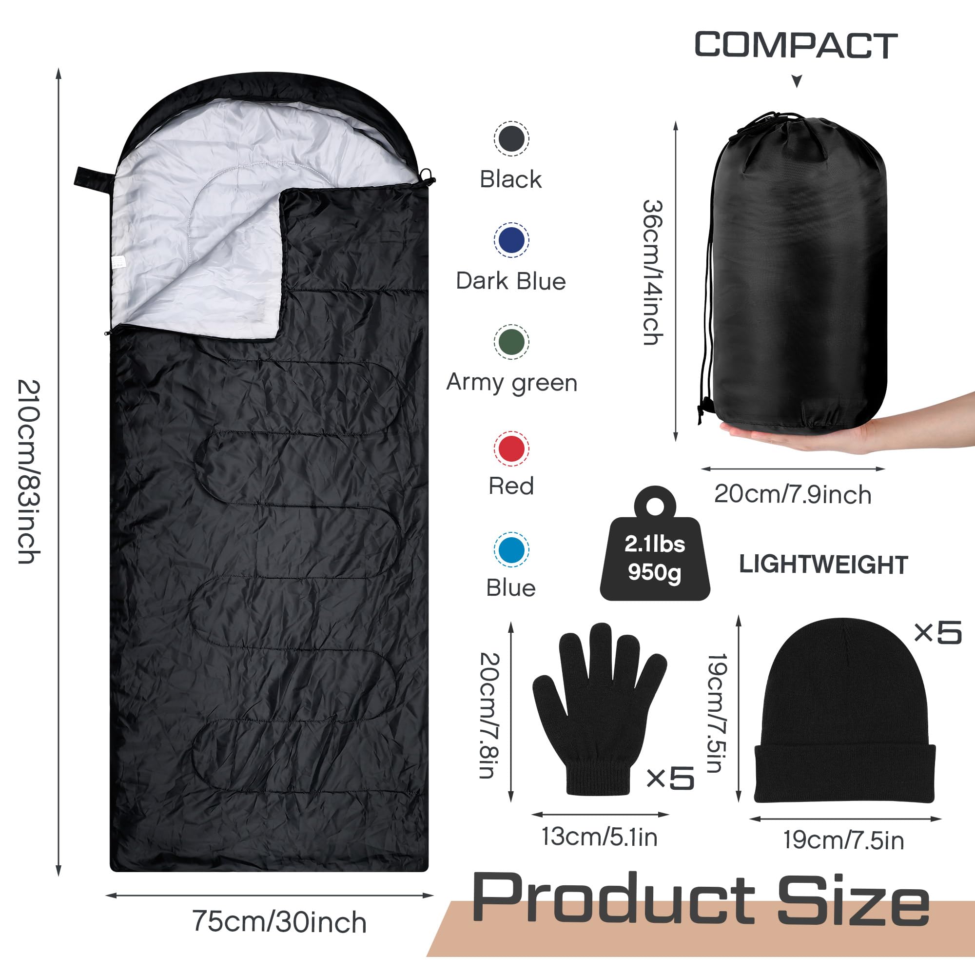 Tranqun winter hats knit pack keeps heads warm during cold camps.