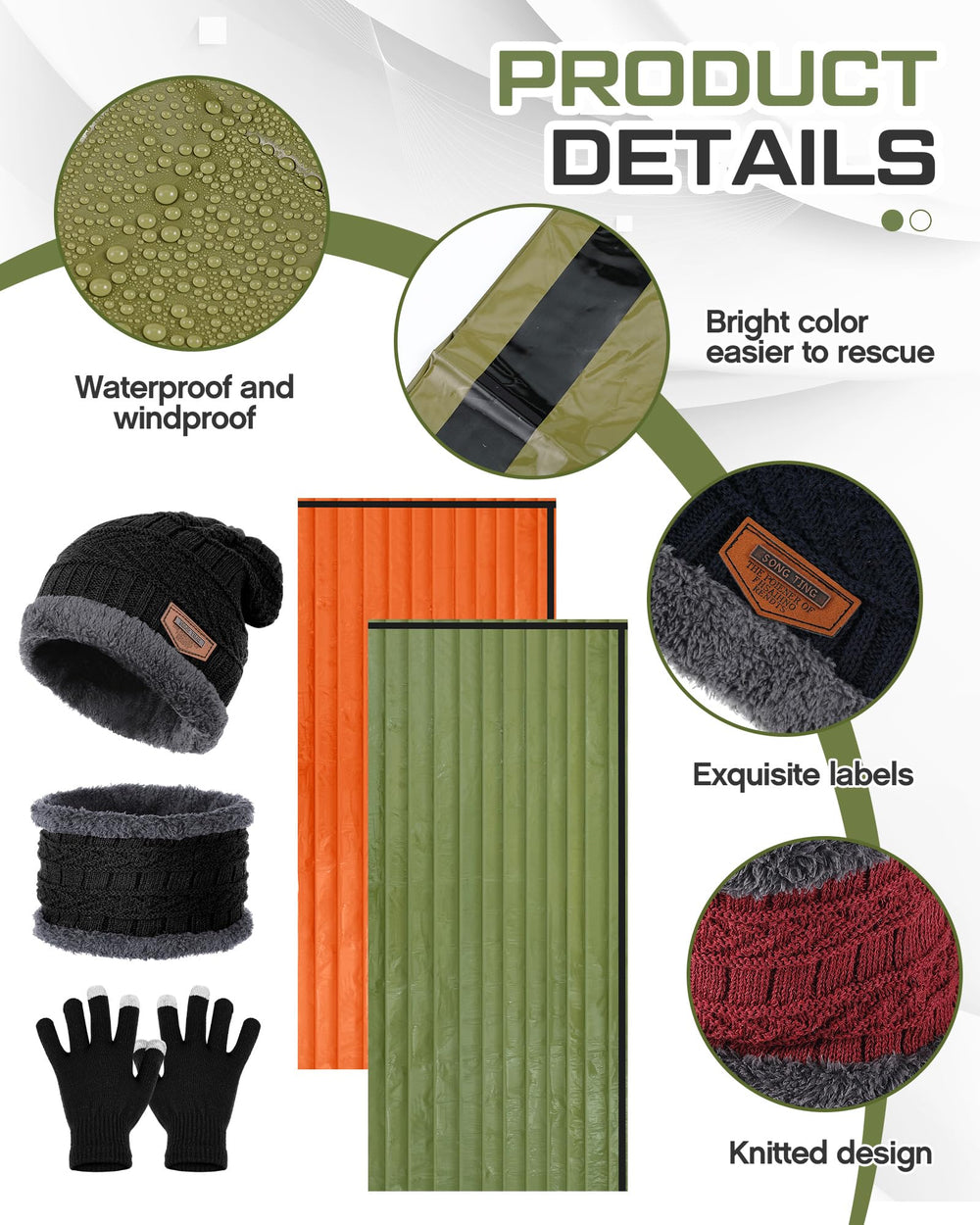 Tranqun winter scarf soft fabric traps heat during cold hikes.